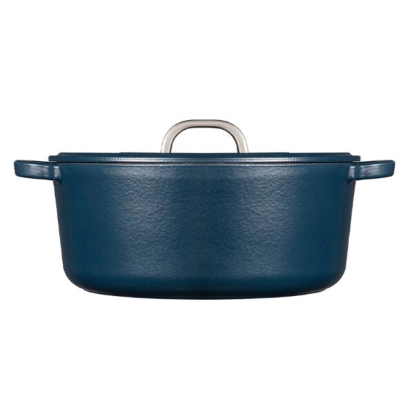 Cast Iron Casserole - Dark Blue - Image 2