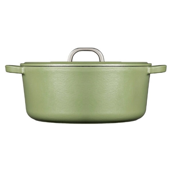 Cast Iron Casserole - Green - Image 3